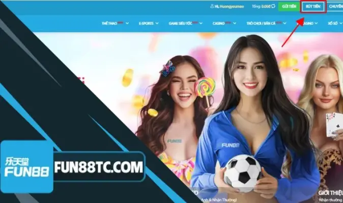 Rút tiền Fun88 siêu nhanh chỉ với vài thao tác đơn giản