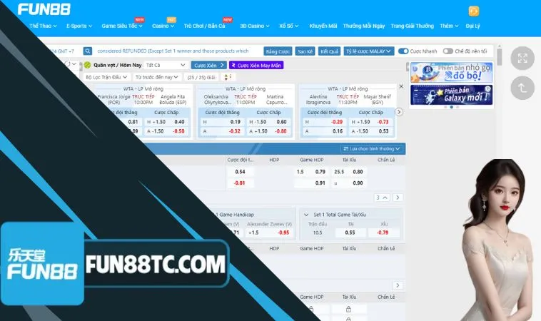 Chơi quần vợt Fun88 đừng bỏ qua những mẹo hay để rinh thưởng lớn Chơi quần vợt Fun88 đừng bỏ qua những mẹo hay để rinh thưởng lớn