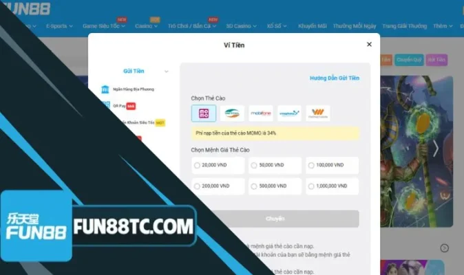 Gửi tiền Fun88 bằng thẻ cào có nhiều ưu điểm anh em nên thực hiện ngay